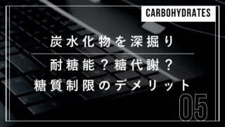 炭水化物　耐糖能　糖代謝